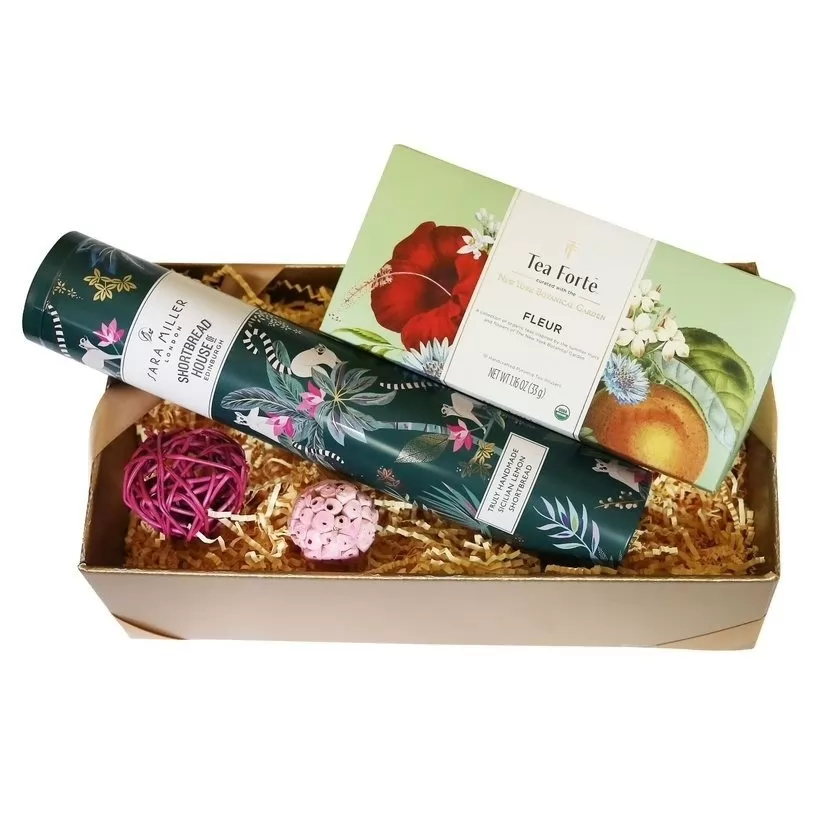 Pachet cadou cu ceai Tea Forte si biscuiti Shortbread Noble Gift