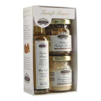 Set cadou Gourmet Gift cu trufe albe Jimmy Tartufi